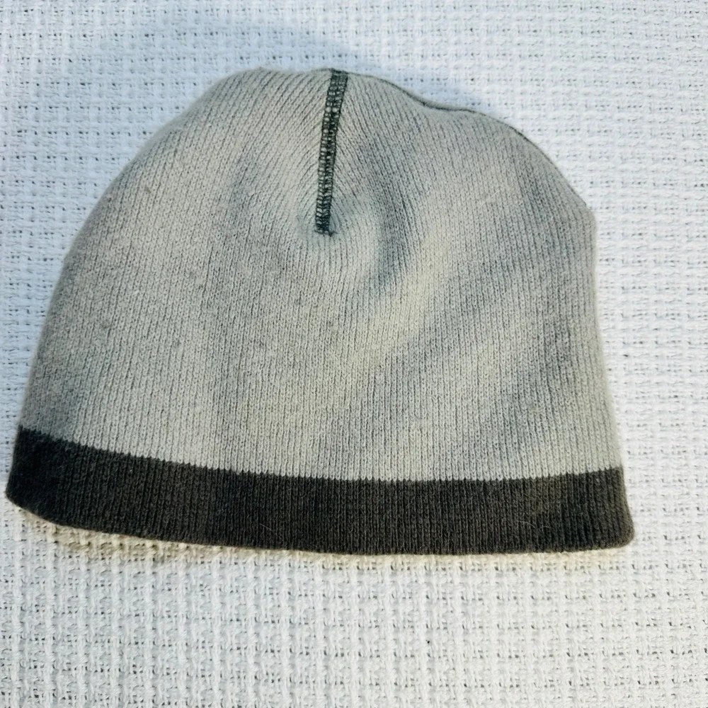 GAP Kids Beanie Hat Gray Brown Knit‎ Wool Blend Winter Warm